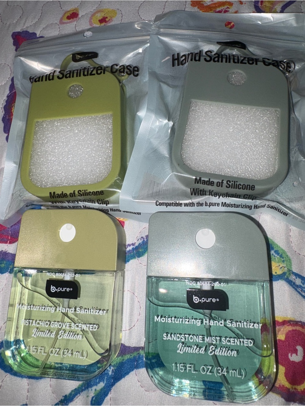 Moisturizing Hand Sanitizer with Silicone Case - Green